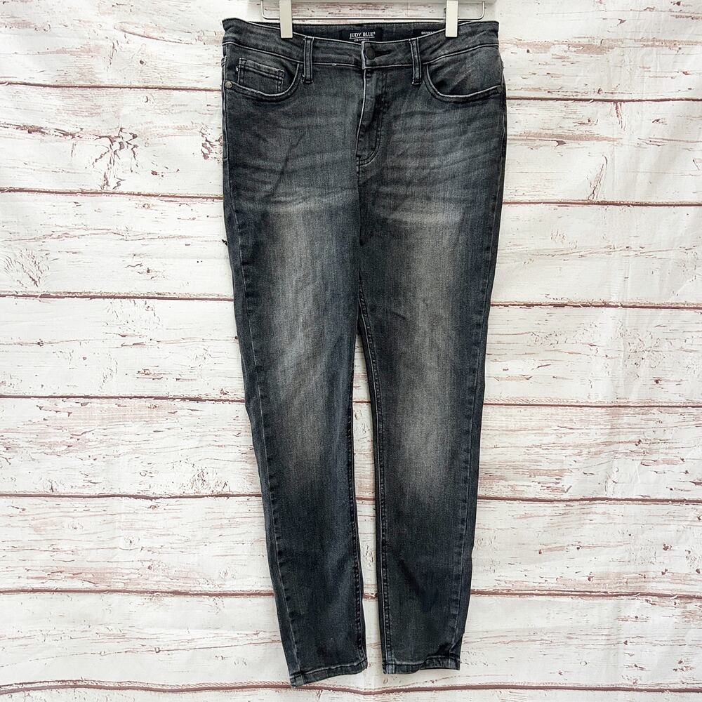 JUDY BLUE Skinny Fit Washed Black Jeans Sz 11 / 30